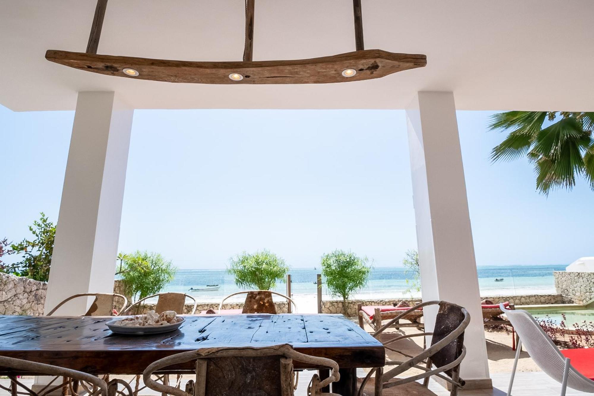 קיוונגווה Ocean Blue Apartment With Panoramic Pool Zanzibarhouses מראה חיצוני תמונה