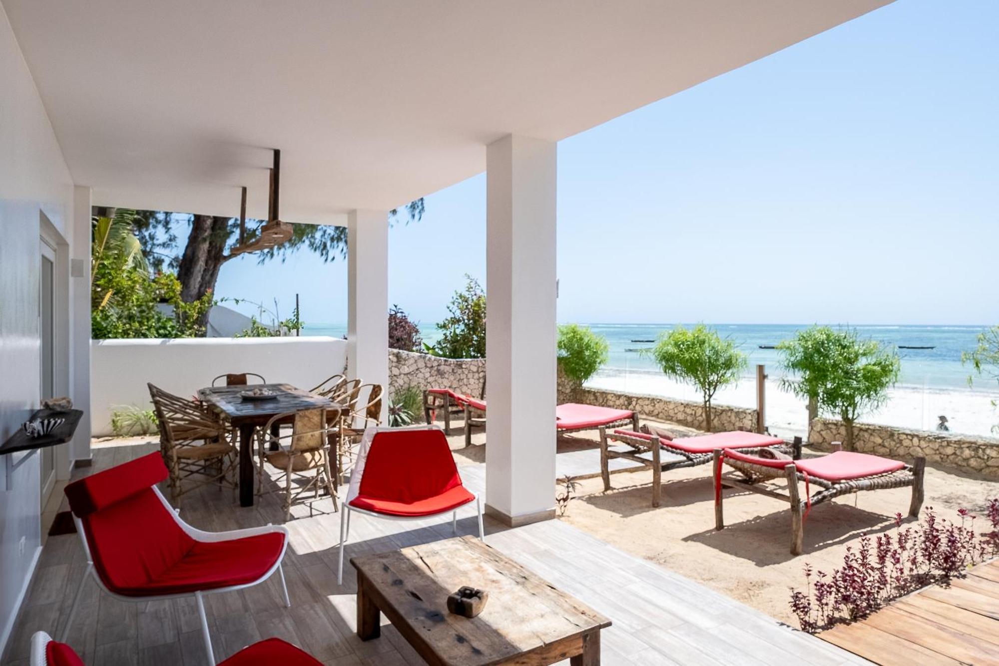 קיוונגווה Ocean Blue Apartment With Panoramic Pool Zanzibarhouses מראה חיצוני תמונה