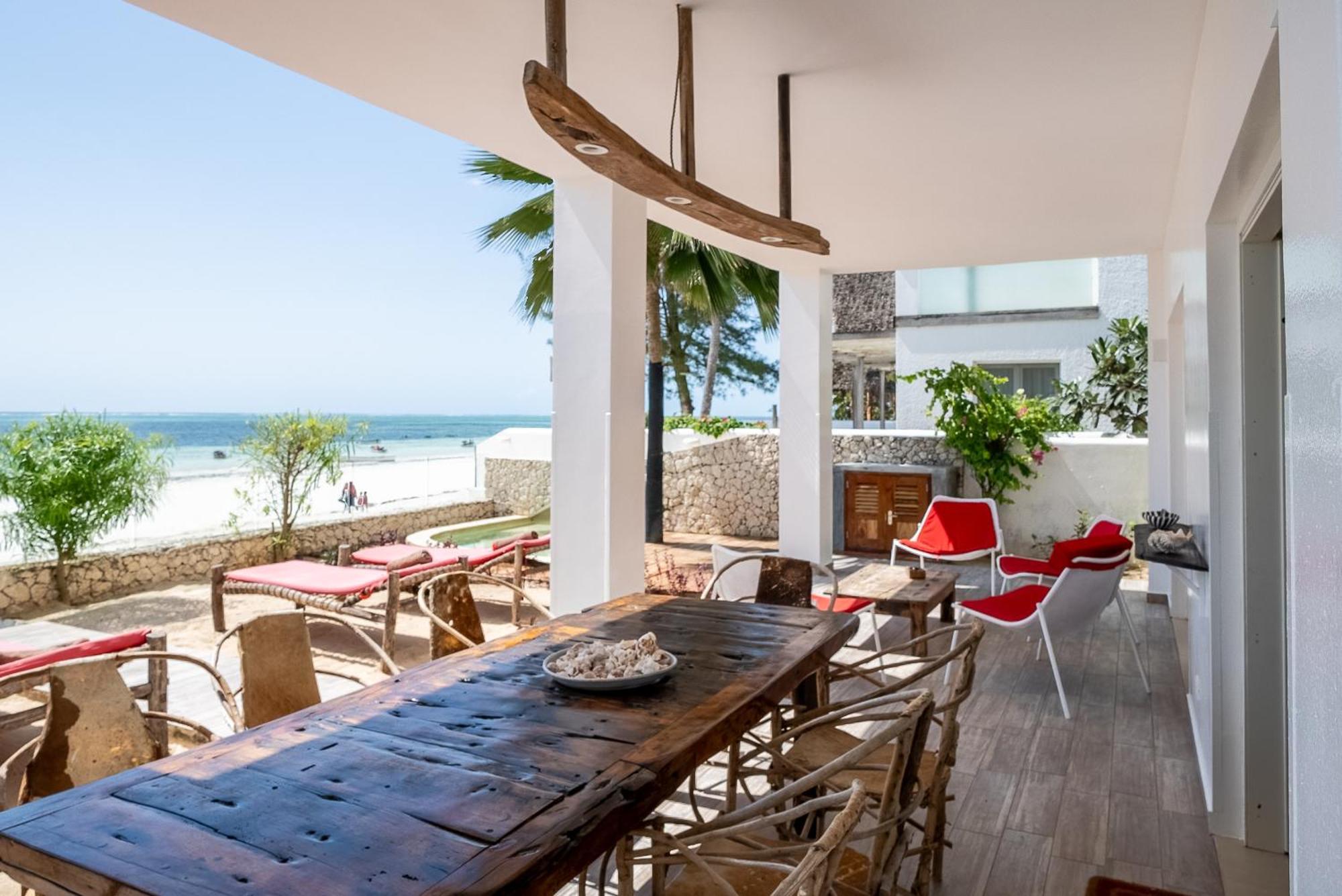 קיוונגווה Ocean Blue Apartment With Panoramic Pool Zanzibarhouses מראה חיצוני תמונה